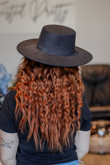 Boater Hat in Black